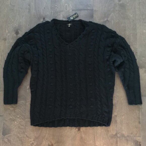 AFRM Women's Boston Maxi V-Neck Jumper in Black, Size XS/S - Picture 1 of 7